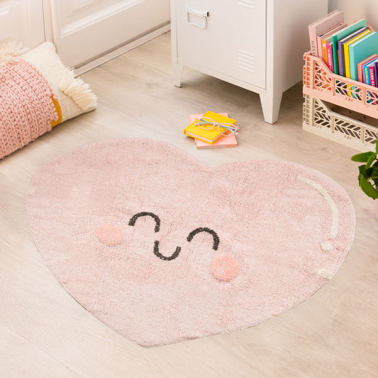 Washable Rug Happy Heart