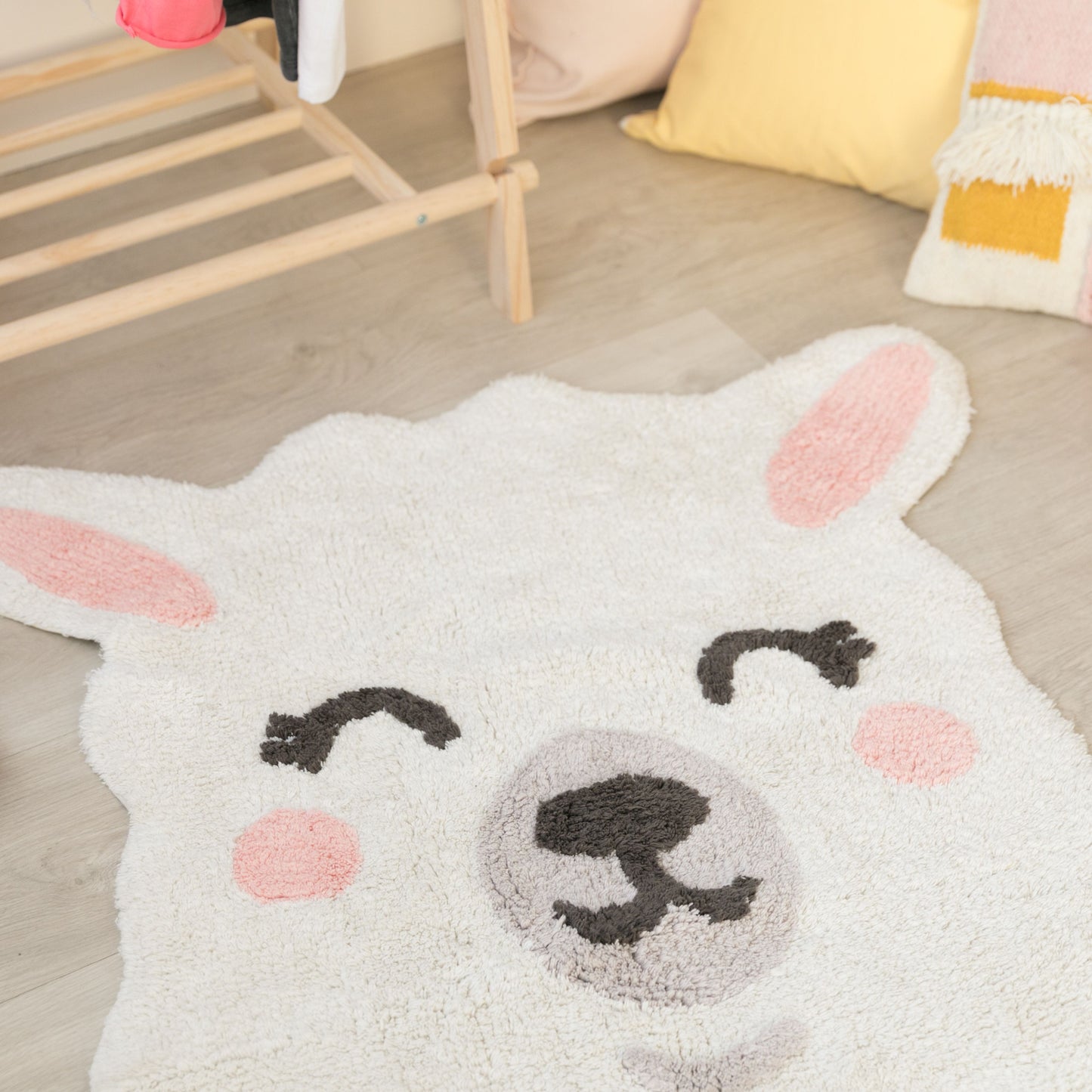 Washable Rug Smile Like a Llama