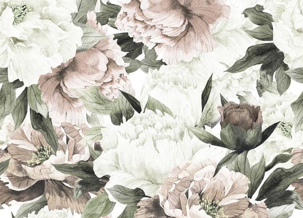 Blush Floral Wallpaper