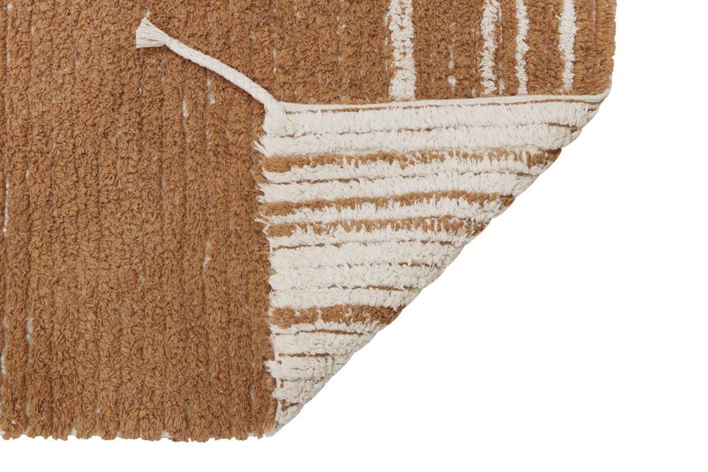 Reversible Washable Rug Twin Toffee L